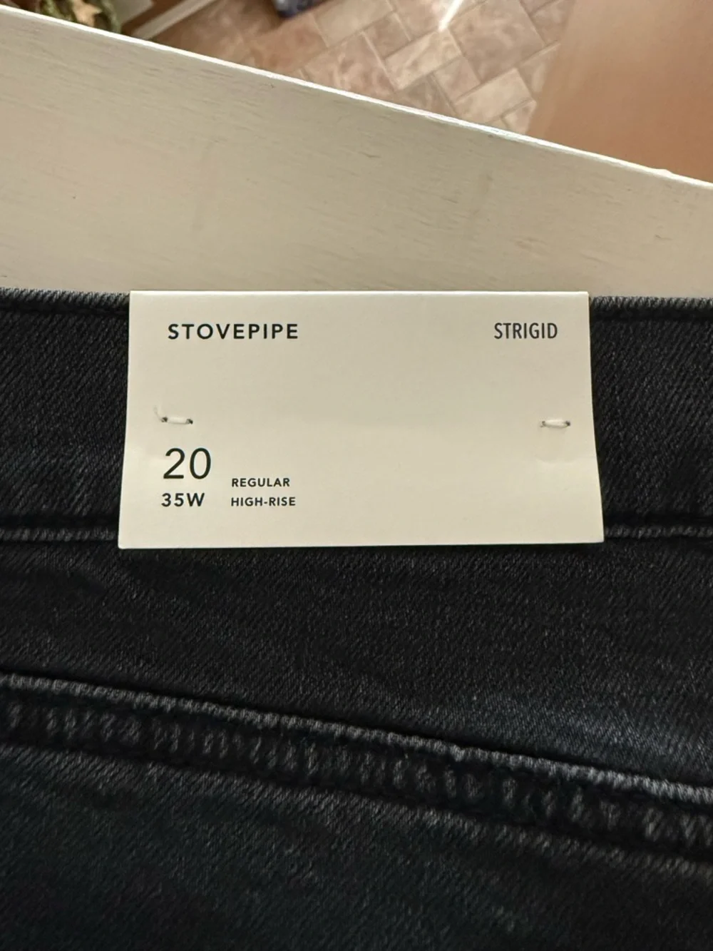 American Eagle Outfitters Stovepipe Black Wash Women's Jeans - Picture 4 of 7